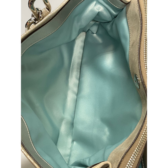 Coach Chelsea Jayden Metallic Leather Carryall Satchel Tote Bag M1173-19398 - Picture 7 of 11